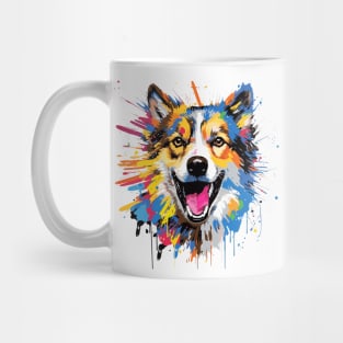 Husky Dog Pet World Animal Lover Furry Friend Abstract Mug